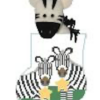 Kathy Schenkel Designs - Two Zebras Mini Sock with Zebra - Image 2